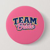 Bruidsteam Moedige Trouwpartij Ronde Button 7,6 Cm (Voorkant)