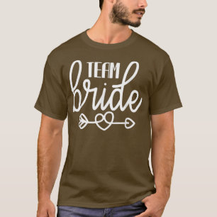 Bruidsteam Pijl Trouwfeest En Meisjesfeest Speld T-shirt