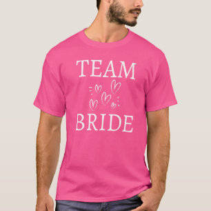 Bruidsteam Trouwfeest Ploeg Bruidsmeisjes Afscheid T-shirt