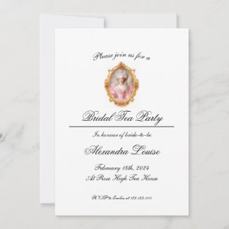 Bruidstheepartij Marie Antoinette Barok Rococo Kaart