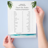 Bruidsthema Would She Rather Bruiloft Game Flyer (Hand)