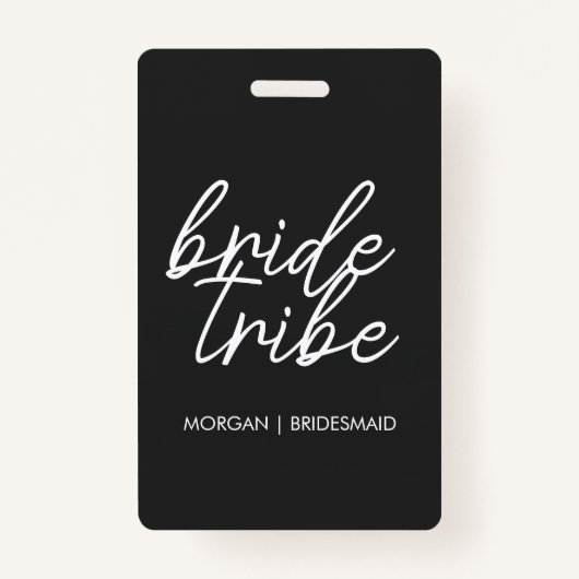 bruidstribe | Bachelorette Bruidsmeisje Modern Badge (Voorkant)