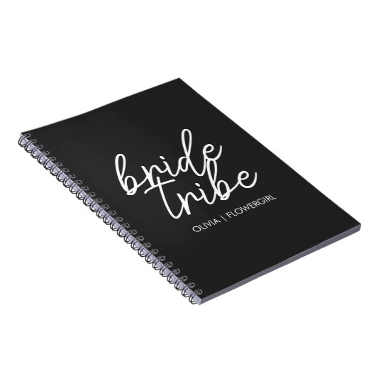 bruidstribe | Modern Bloemenmeisje Notitieboek (Rechterzijde)