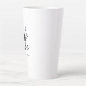 bruidstribe | Modern bruidsmeisje gepersonaliseerd Latte Mok (Voorkant)
