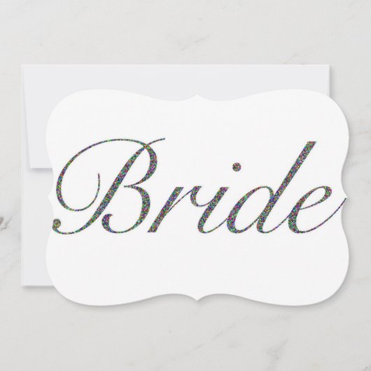 Bruidsuitnodiging Kaart (Voorkant)