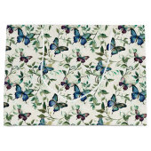 Bruidsuitnodiging Pretty Blue Butterflies Groot Cadeauzakje (Voorkant)