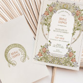 Bruidsuitnodigingen Art Nouveau Morris Kaart