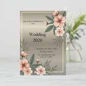 bruiloft 2026 kaart (Staand voorkant)