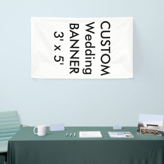 Bruiloft aangepaste banner 3' x 5' (Beurs)