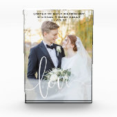 BRUILOFT AANGEPASTE FOTO KEEPSAKE LOVE SCRIPT OVER (Voorkant)