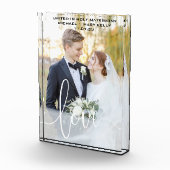 BRUILOFT AANGEPASTE FOTO KEEPSAKE LOVE SCRIPT OVER (Rechts)