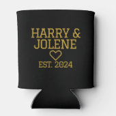 Bruiloft Aangepaste vastgestelde datum Blikjeskoeler (Achterkant)