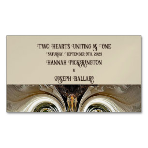 "bruiloft aankondiging" Visitekaartje magneet