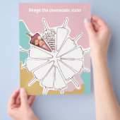 Bruiloft Activiteiten Kleur & Design Flyer (Hand)