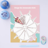 Bruiloft Activiteiten Kleur & Design Flyer (Enkel)