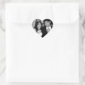 Bruiloft Afbeelding Opties Hart Sticker (Tas)