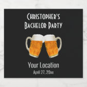 Bruiloft Afscheid Van Het Vrijgezellenleven Bier P Etiket (Enkel label)