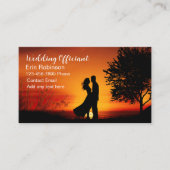 Bruiloft ambtenaar Schilderachtig Visitekaartjes (Voorkant)