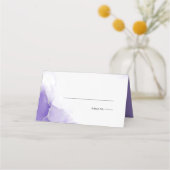 Bruiloft | Amethyst Paarse Script Silver (Voorkant)