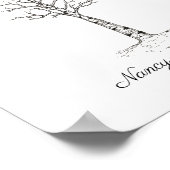 Bruiloft Aspen Vingerafdruk Boom Poster (Hoek)