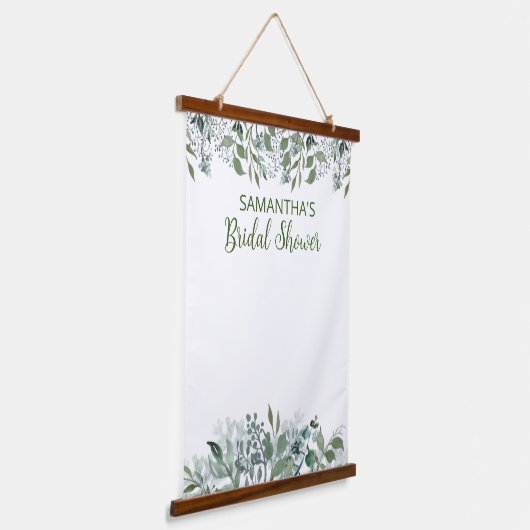 Bruiloft Backdrop Bord Bloemen Bladeren Hangend Wandkleed (Gebogen)