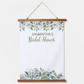 Bruiloft Backdrop Bord Bloemen en Bladeren Hangend Wandkleed (Voorkant)