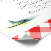 Bruiloft Bar Teken Limoncello Spritzer Recept Poster (Hoek)