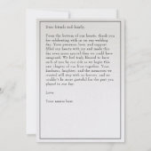 bruiloft bedankkaart (Achterkant)