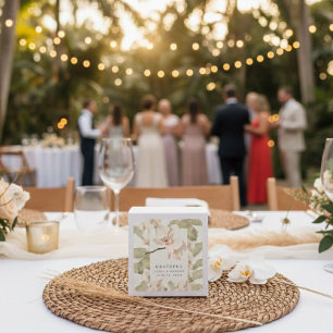 Bruiloft Bedankt Favor Botanische Tuin Vierkante Sticker