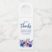 Bruiloft Bedankt Flessenhanger (Voorkant)