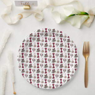 Bruiloft Bells Bloemen Bow Stropdas Bruids Rose Bo Papieren Bordje