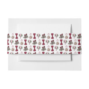 Bruiloft Bells Bloemen Bow Stropdas Bruids Rose Bo Uitnodigingen Wikkel