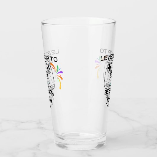 Bruiloft Beste Man Levelled Up Gamer Glas (Links)