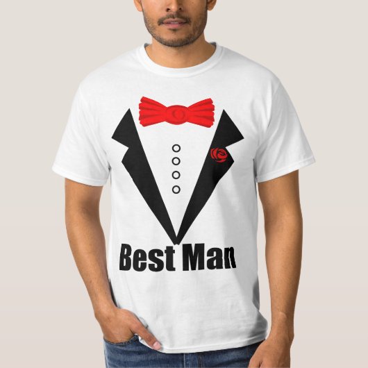 bruiloft, beste man t-shirt (Voorkant)
