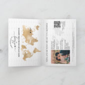 Bruiloft Bestemming Paspoort China Kaart QR Code (Binnen)