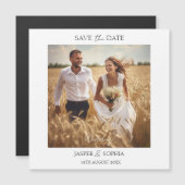 Bruiloft Bewaar de datum Foto Magnetische Kaart (Voorkant / Achterkant)