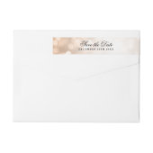 Bruiloft Bewaar de datum Koper Glitter Lights (Achterkant)