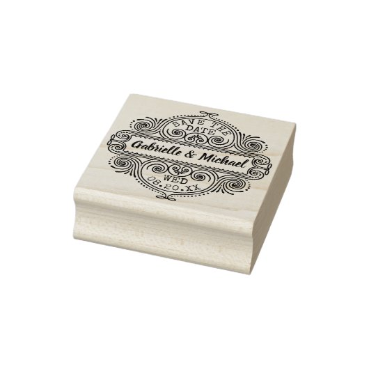 Bruiloft Bewaar de datum Lijst Custom Rubberstempel (Stempel)