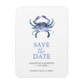 Bruiloft Bewaar de datum Magneten Krab (Verticaal)