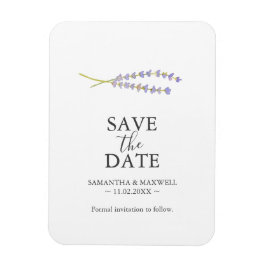 Bruiloft Bewaar de datum Magneten Lavendel