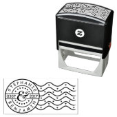 Bruiloft Bewaar de Datum Mail Postmark | Namen toe Zelfinktende Stempel (In situ)