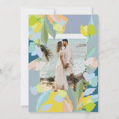 Bruiloft Bewaar de datum met foto Kaart (Achterkant)