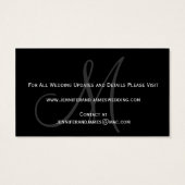 Bruiloft Bewaar de datum Website Kaart (Achterkant)