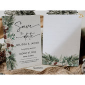 Bruiloft Bewaar de datum Winter Classic minim Kaart