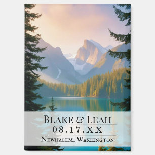  bruiloft Bewaar de datummagneet Magneet