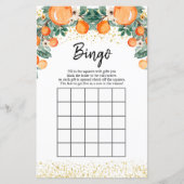 Bruiloft Bingo Spellen van Orange main squeeze (Voorkant)