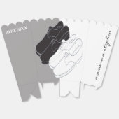 Bruiloft BL N WT Schoenen Lining Favor Boxes Bedankdoosjes (Ongevouwen)