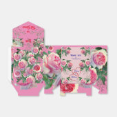 Bruiloft Bloeiende Liefde Bedankdoosjes (Uitgevouwen)