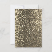 Bruiloft bloemen brunch groene glitters wit kaart (Achterkant)