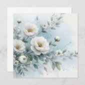 Bruiloft Bloemen Kaart (Voorkant / Achterkant)